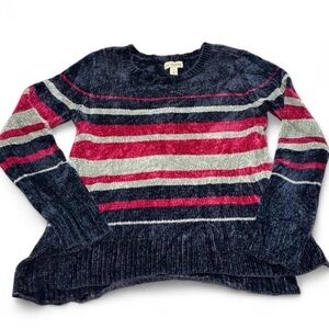 Maison Jules Multicolor Striped Sweater Womens XS warm soft Longsleeve